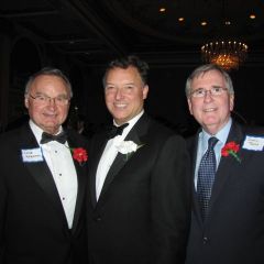 Illinois Supreme Court Justice Lloyd Karmeier, ISBA President Locallo and Dennis Burke