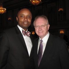ISBA Board member Vincent Cornelius and Illinois Supreme Court Chief Justice Thomas Kilbride