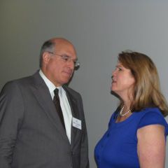 ISBA President Mark D. Hassakis with IBF Vice President Debra B. Walker