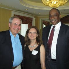 New admittee Norman P. Schroeder, retired judge Joan E. Smuda and Judge Leonard Murray