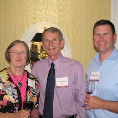 New admittee Neill P. Schurter of Urbana with his wife Barb and son, Brian - also a new admittee.