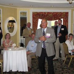 ISBA President Mark D. Hassakis welcomes the new admittees and their families