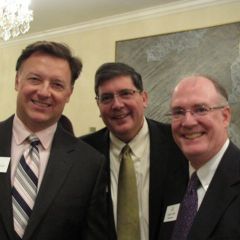 ISBA President John G. Locallo (left), ISBA 3rd VP Richard D. Felice and ISBA President-elect John E. Thies.