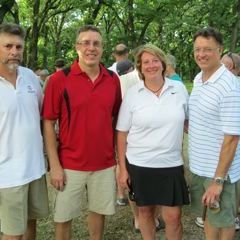 Don and Don Shriver, Jean Schroeder and ISBA President John G. Locallo