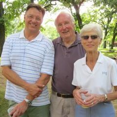 ISBA President John G. Locallo with Keith and Nancy Hyzer, both past presidents of WCBA.
