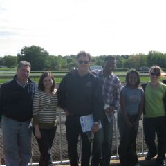 ISBA Board member Mauro Glorioso, YLD Vice-Chair Meghan O'Brien, ISBA President John G. Locallo, YLD Secretary Jean Kenol, YLD Council member Kenya Jenkins-Wright and YLD Chair Heather Fritsch 