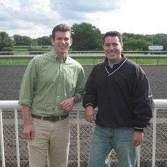 George Schoenbeck and Mike DiNatale - co-chairs of the Day at the Races event