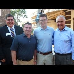 ISBA 3rd Vice President Richard D. Felice, Golf Outing Co-Chair Jerry Napleton, YLD Council member George Schoenbeck III and ISBA Board member Umberto S. Davi