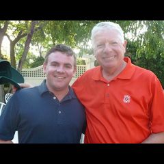 Golf outing Co-chair Jerry Napleton and event sponsor David Sosin