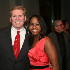 Event co-chair Kenya Jenkins-Wright and Timothy Kelly of Bloomington
