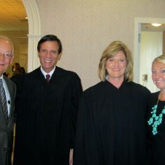 David Lynch, Justice Tom M. Lytton, Justice Mary K. O'Brien and new admittee Alison Lynch.
