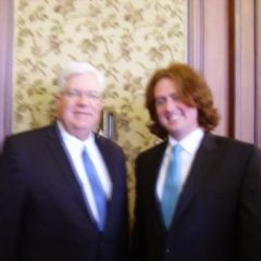 Hon. Brian L. McPheters and his son, new admittee Tyler McPheters 