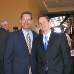 Attending the 5th District Ceremony in Collinsville were new admittee Garrett Fischer and Gary Fischer.