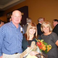 New Admittee Whitney Kampwerth is enjoying her special day with her parents Kevin and LuAlice Kampwerth.