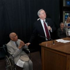 Judge Paul P. Biebel, Jr., delivered remarks. 