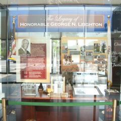 The permanent lobby display.