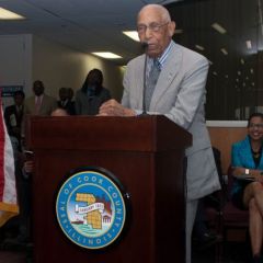 Judge Leighton delivers remarks and thanks.  