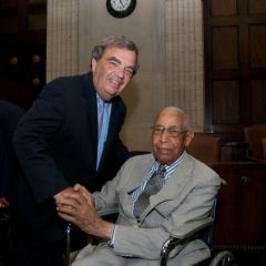 Cook County Commissioner John P. Daley and Judge Leighton.