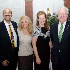 The luncheon Planning Committee:  Chicago Alumni Chapter Justice Pierre Priestley; Michele Jochner; Chicago Alumni Chapter Board Member Julie Ann Sebastian; and Past Chapter Justice Royal Berg