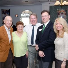 Past Chapter Justice John Peter Curielli; Cathy Curielli, Charlie McCarthy; ISBA President John G. Locallo; Michele Jochner