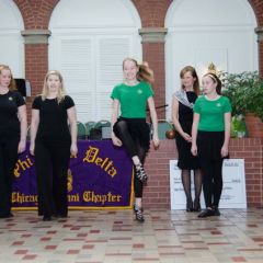 Dancers from the Clare Orr School of Irish Dance, featuring students from Riverside School District 96 and the Old Town School of Folk Music.