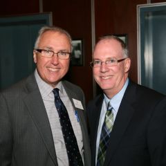 ISBA 3rd Vice President Umberto Davi and ISBA President John E. Thies