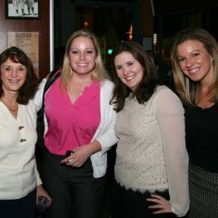 ISBA Director of Bar Services Janet Sosin, YLD Council members Julie Neubauer and Jessica Durkin and guest