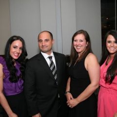 ISBA Board members Frank Sommario and Gina DeBoni (middle) enjoy the evening with guests