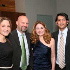 IBF Secretary Shawn Kasserman (second from left) enjoys the evening with guests