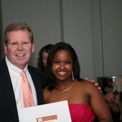 IBF Board member Tim Kelly and YLD Soiree Co-Chair Kenya Jenkins-Wright