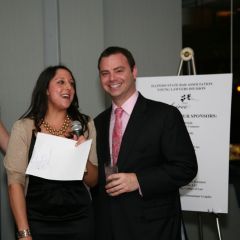 YLD Soiree Co-Chair Gina Rossi and former YLD Chair Gregg Garofalo