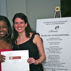 YLD Soiree Co-Chair Kenya Jenkins-Wright and YLD Council Member Sarah Toney