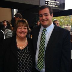 Chief Judge 16th Judicial Judith M. Brawka and her son, new admittee Daniel Korso