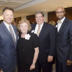 ISBA Past President John G. Locallo, ISBA Past President Irene Bahr, ISBA President-elect Richard D. Felice and ISBA 3rd Vice President Vincent F. Cornelius