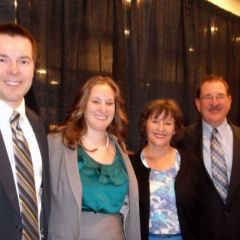 New admittees Ron Dreisilker and Stephanie Rados with Stephanie's parents James (an ISBA member) and Sandy Rados.