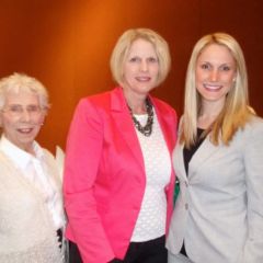 New admittee Allison Stenger (right) celebrates the day were her mother, Jane Foley and grandmother, Audrey Foley.