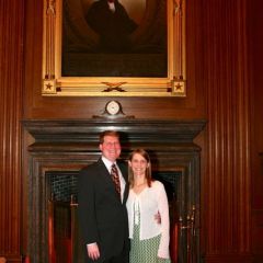 Admittee Joshua Stegeman and his wife Amanda