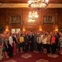 Group shot at Willard reception CB