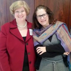 Program coordinator Annemarie Kill and Carol Casey of the Cook County Public Guardian's Office