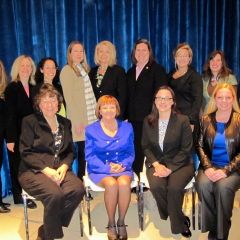 The ISBA Women & the Law Committee, chaired by Mary Petruchius (seated, second from left), presented this event.