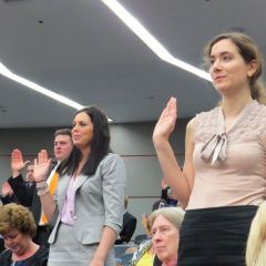 New admittees take the oath