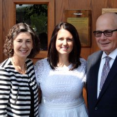 Illinois Appellate Justice Ann Jorgensen, new admittee Meaghan Jorgensen and ISBA Board member James McCluskey
