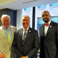 Past President John G. O'Brien, President Umberto S. Davi and President-elect Vincent F. Cornelius