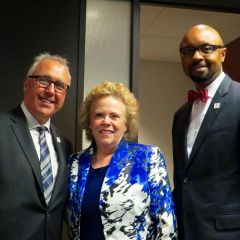 President Umberto S. Davi with Past President Irene F. Bahr and President-elect Vincent F. Cornelius 