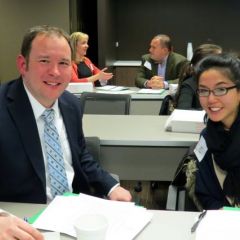 Mentor James Gay and mentee Kimberly Leung
