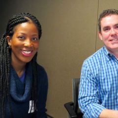 Mentee Amber Harvey and mentor Fred Nickl
