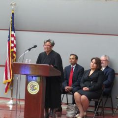 Hon Cythia Y. Cobbs congratulates the new class on behalf of the Court and moves for admission of the class