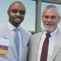 Past president Vincent Cornelius and ISBA&nbsp;Assistant Executive Director for Communications &amp; Managing Editor Mark Mathewson
