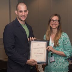 Shane Blank, Young Lawyer of the Year Award recipient, and Marron Mahoney
