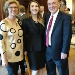 Jenna Lee Tucker with her dad, Hon. Alan D. Tucker, and mom